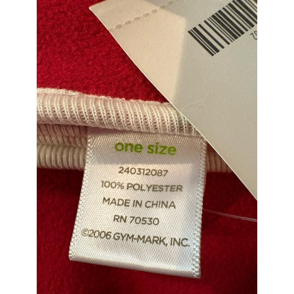NWT Gymboree Red Polyester Gingerbread with Tree One Size Blanket - Picture 3 of 4